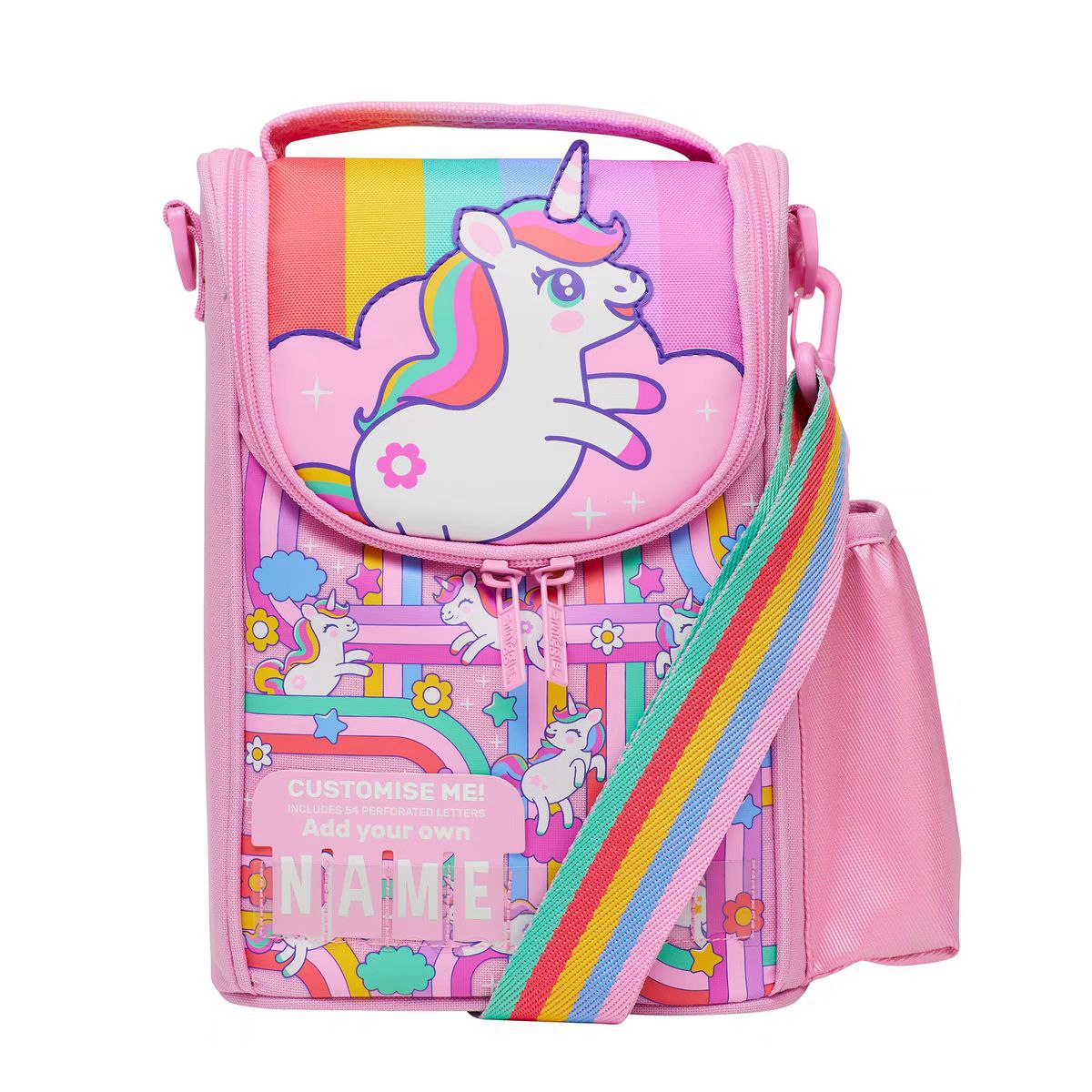 Smiggle Lunch Bag | Shoulder Straps | Unicorn | 26×18×12cm