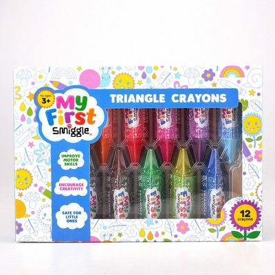 My First Smiggle | Triangle Crayons | Pack Of 12 Pcs