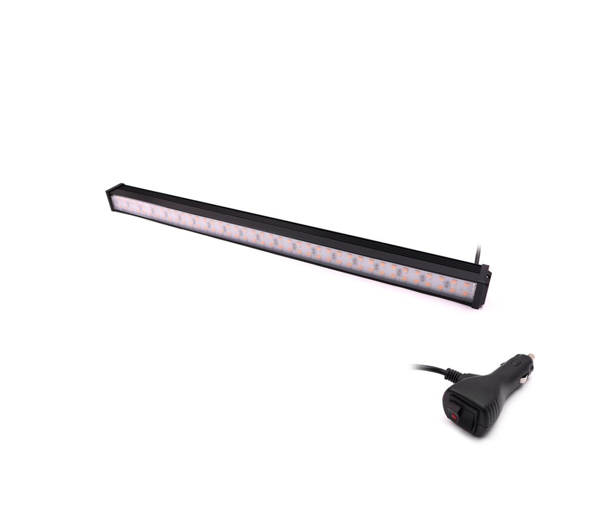 Car Exterior Police Lighting - Windshield Bar 80x LED - Yellow