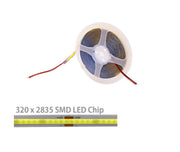 LED Strip Indoor COB 8mm 12V DC 60W White 5M