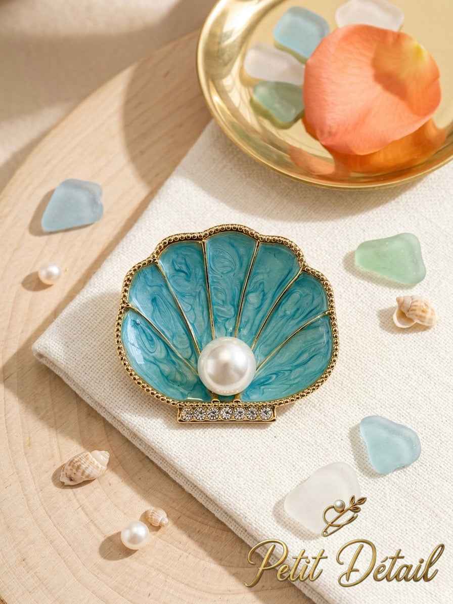 Pearl Shell Brooch Petit Détail Lebanon