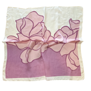 Rêve en Rose Scarf Big Floral Prints 66x66 cm