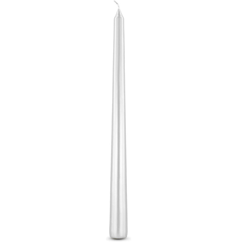 Metallic Shiny White Candle