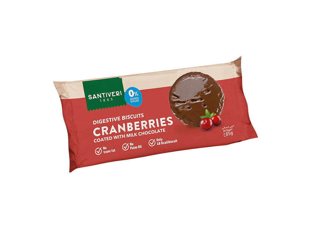 Santiveri Cranberries Milk Choc Digestive Biscuits 85 g