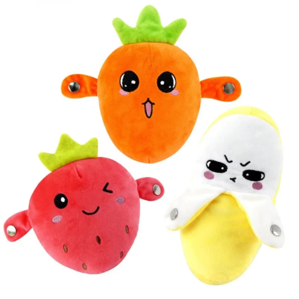Fruit Piano Plush Toy with Interactive Buttons