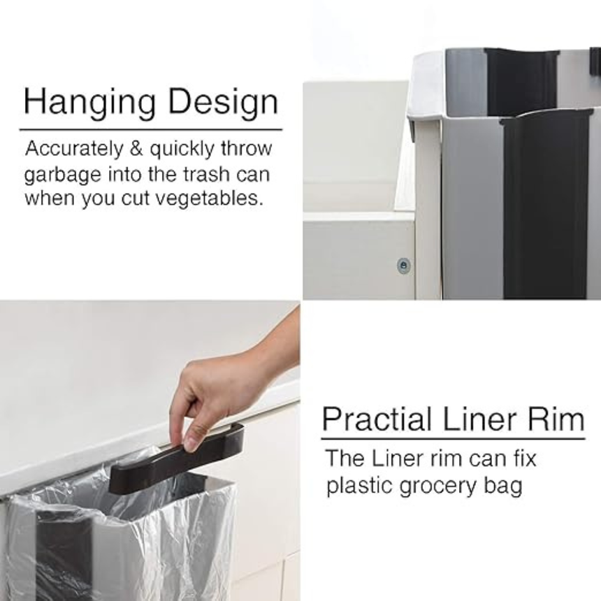 10L Foldable Kitchen Waste Bin