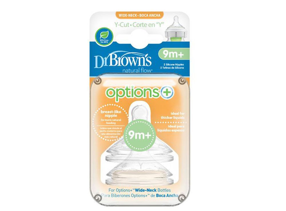 Dr Brown's Options Nipples 9 Months+ 2 Pieces