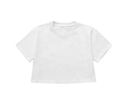 Cropped Birthday Tshirt White Plain