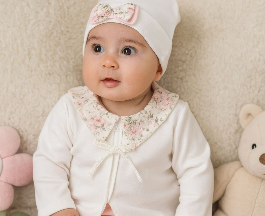 Floral Patterned Baby Girl Set