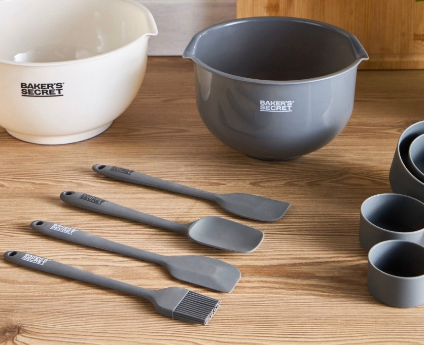 Baker's Secret Cooking Tools Spatula And Brush Set