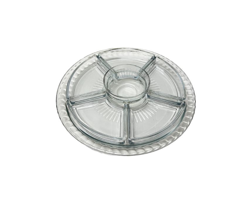 Glass Compartment Tray