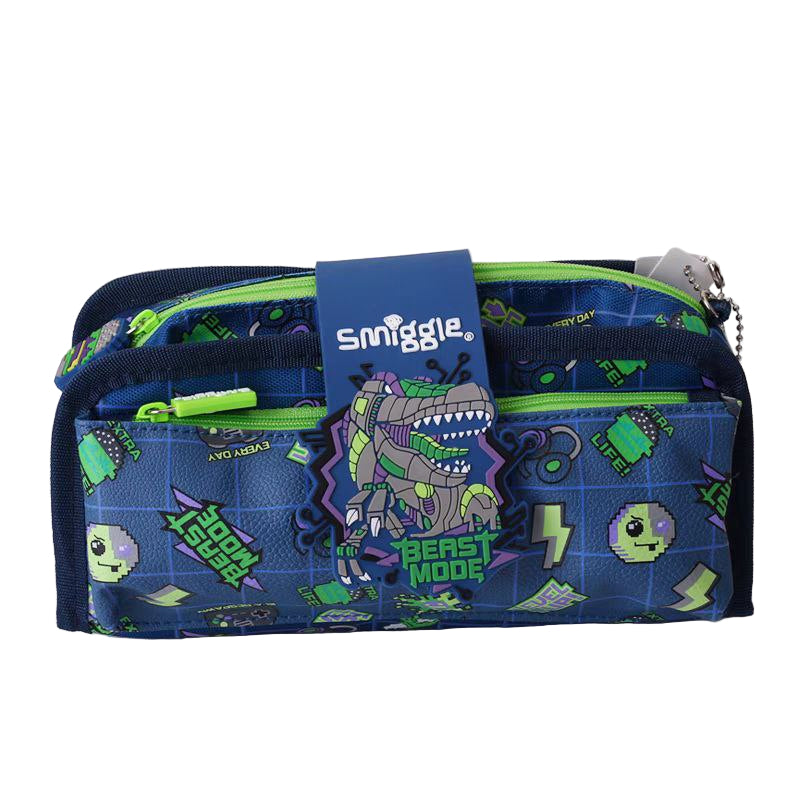 Smiggle Pencil Case Dinosaur 15x22cm