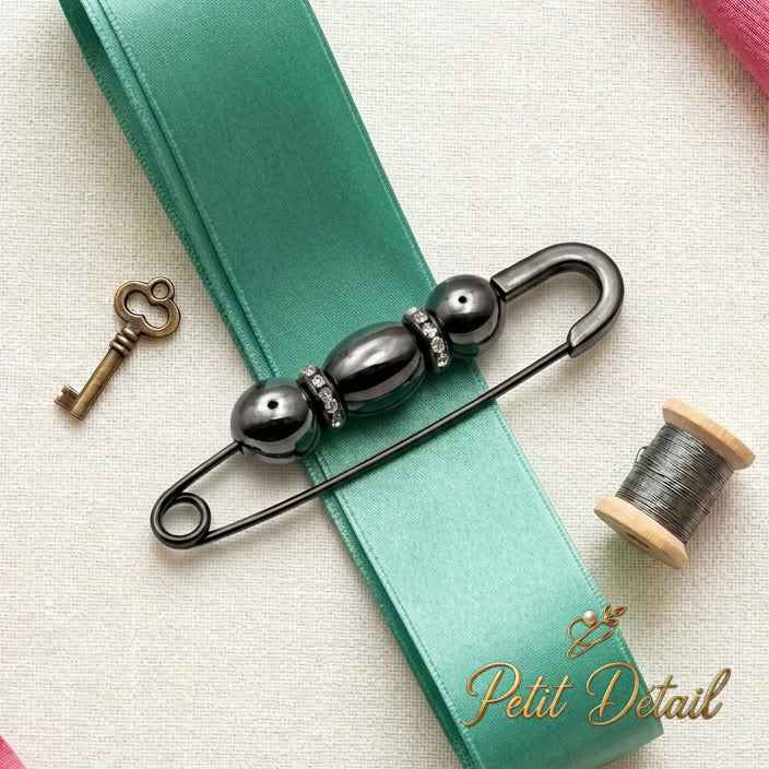 Crystal Bead Decorative Safety Pin Brooch Petit Détail Lebanon