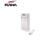 Emergency Light - White - USB Rechargeable - 6W - Rama