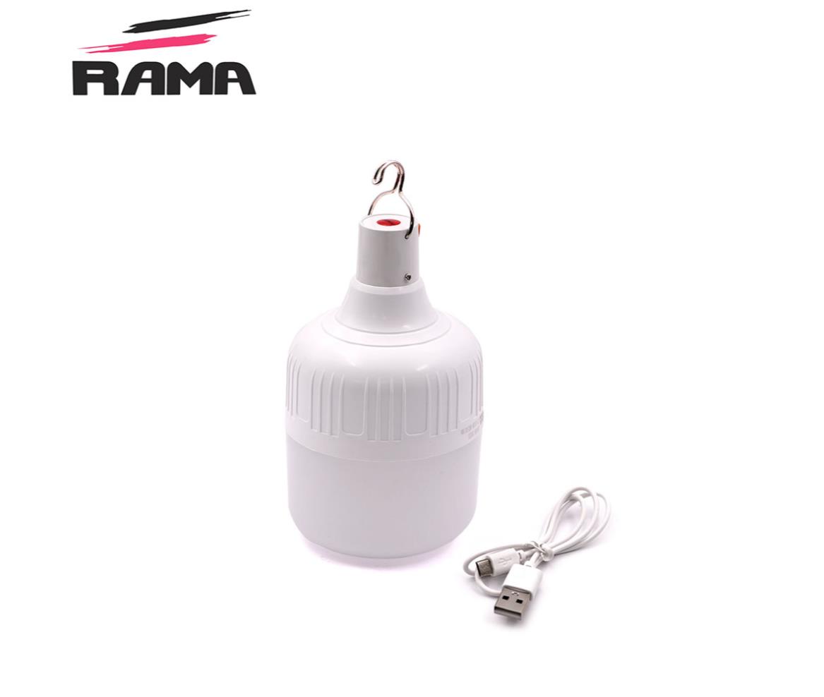 LED Light Bulb - White - USB Reachargeable - 30W