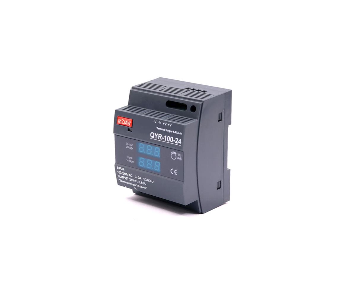 SMPS Power Supply Rail Mount 24V 4.16A 100W With Display