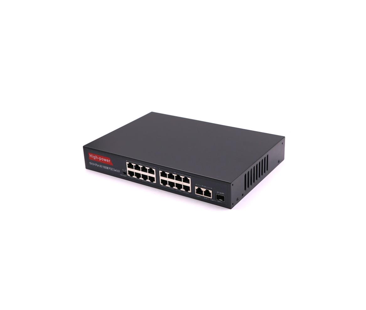 Network Switch Giga Hub 16-Port Unmanaged POE Gega