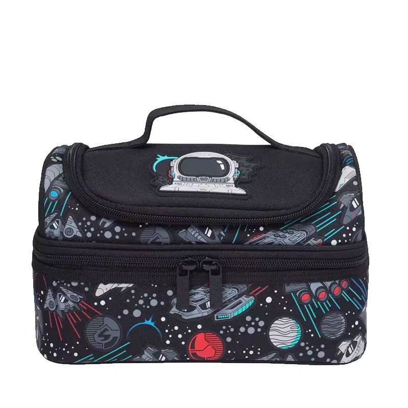 Smiggle Lunch Bag - Black Space | Astronaut | 24.5×16.5×15cm