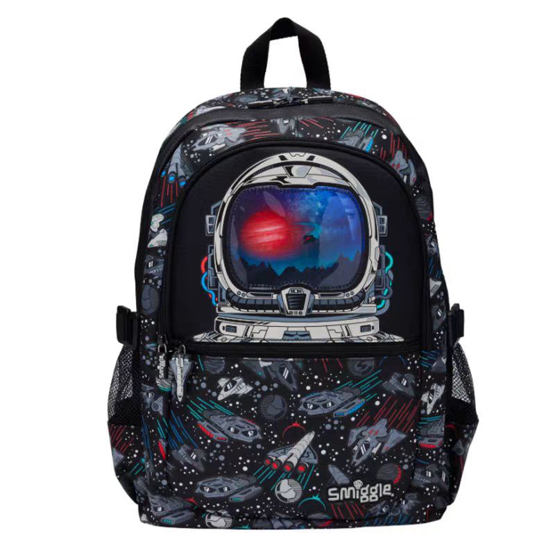 Smiggle Backpack - Black Space | Astronaut | (G1-G3) | 42cm