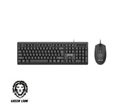 Keyboard & Mouse Wired Green Lion GKM-100