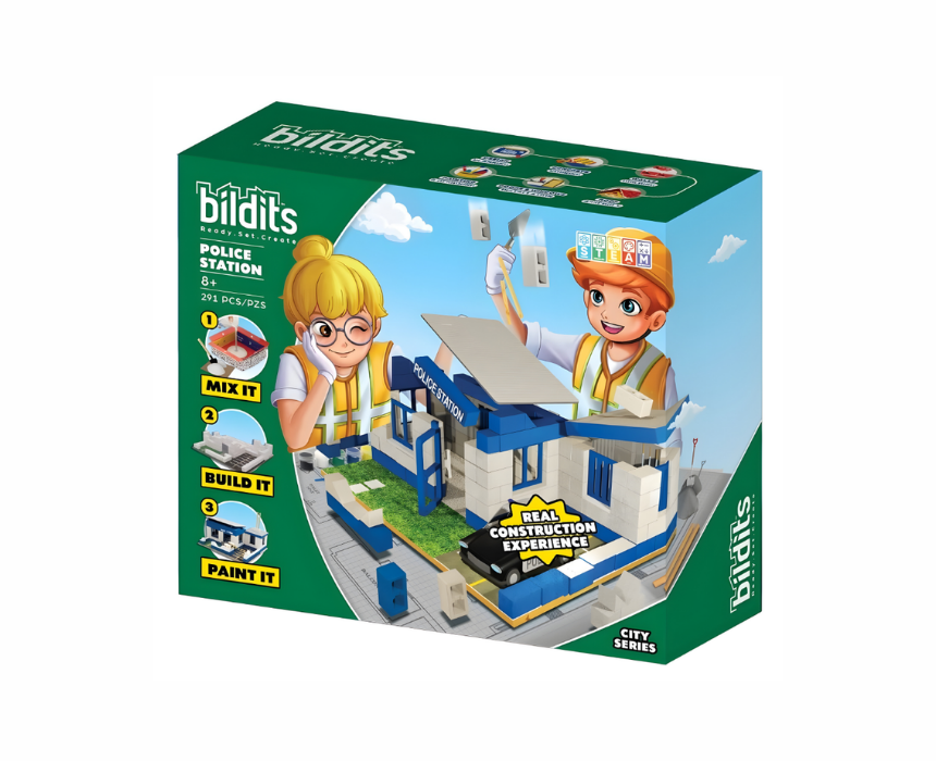 Bildits Police Station Construction Kit