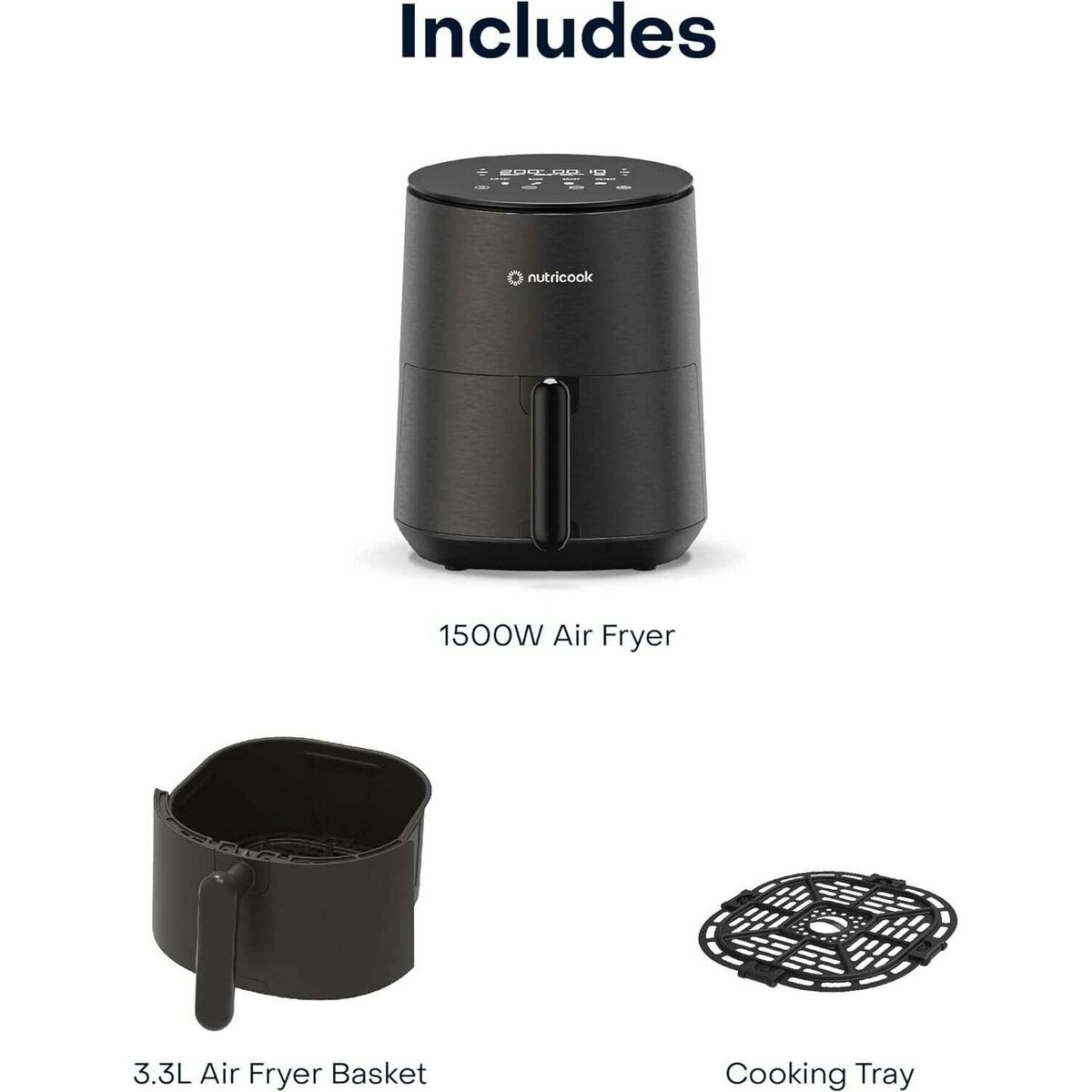 Air Fryer Mini V2 3.3L Air Fryers Air Fryer Mini V2 3.3L Air Fryer Mini V2 3.3L Nutricook