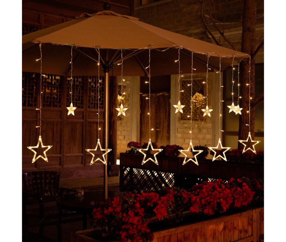 LED Fairy Light - 220V AC - Star - Warm White - 3.5M