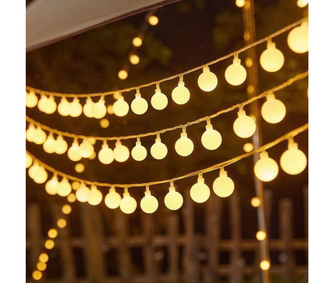 LED Fairy Light - DC Battery - Frosty Ball - Warm White - 3M