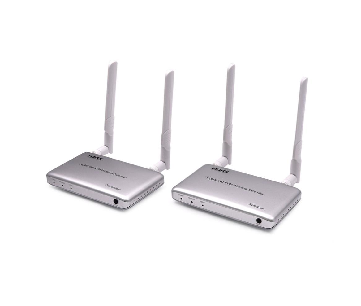 Wireless HDMI/USB KVM Extender Transmitter & Receiver 200m