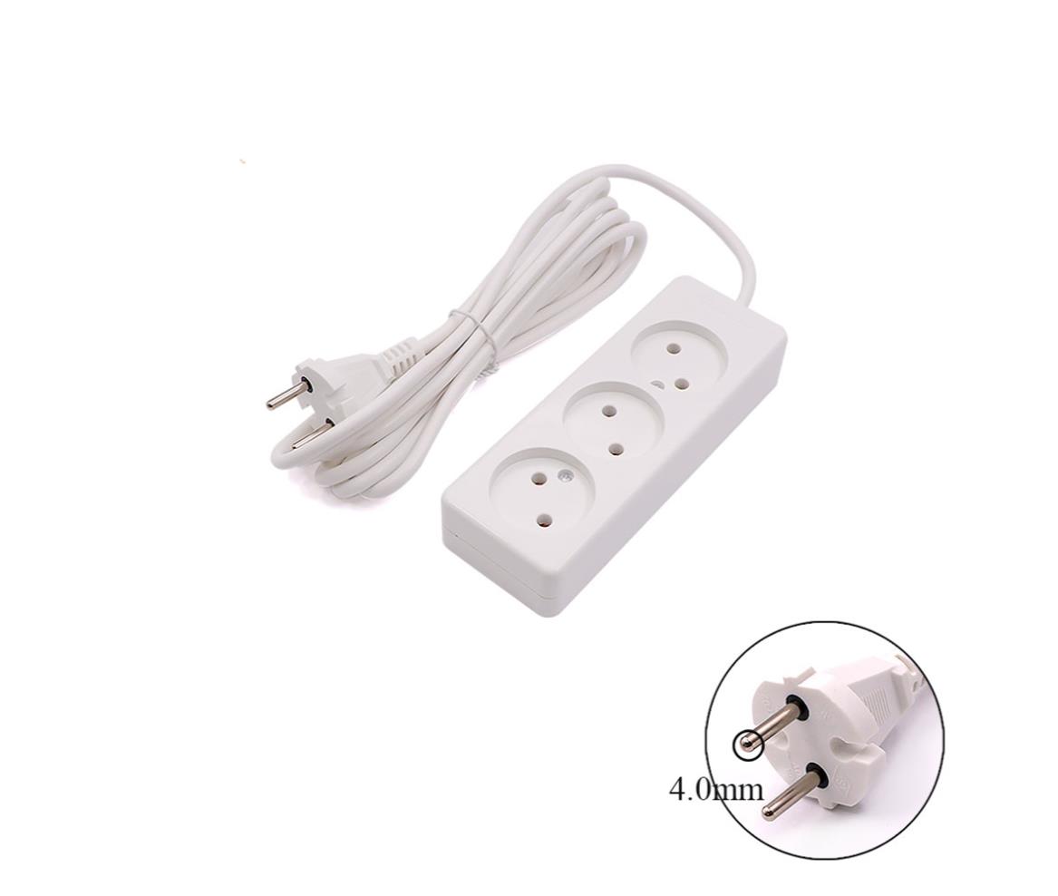 Power Strip - 3 Outlet EU - 2x1.0mm - 3M