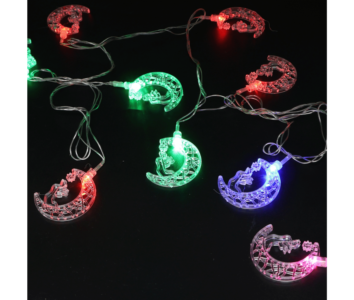 LED Fairy Light - 220V AC - MOON + MOSQUE - Warm White - 3.5M