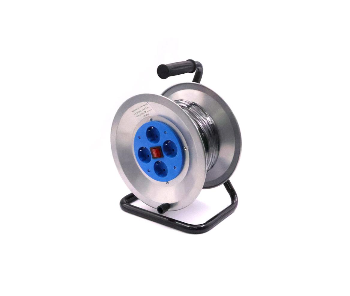 Extension Cord Reel - 4x Outlet EU - 2x1.5mm - 25M