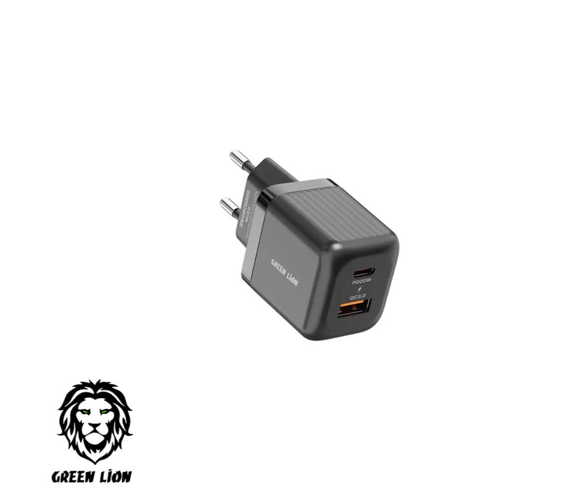 Mobile Charger 20W EU Ultra Compact Green Lion