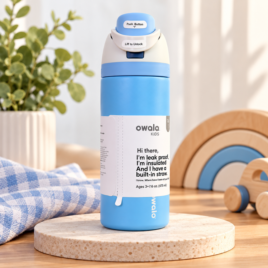 Owala Bottle Stainless Steel FreeSip Blue Blue
