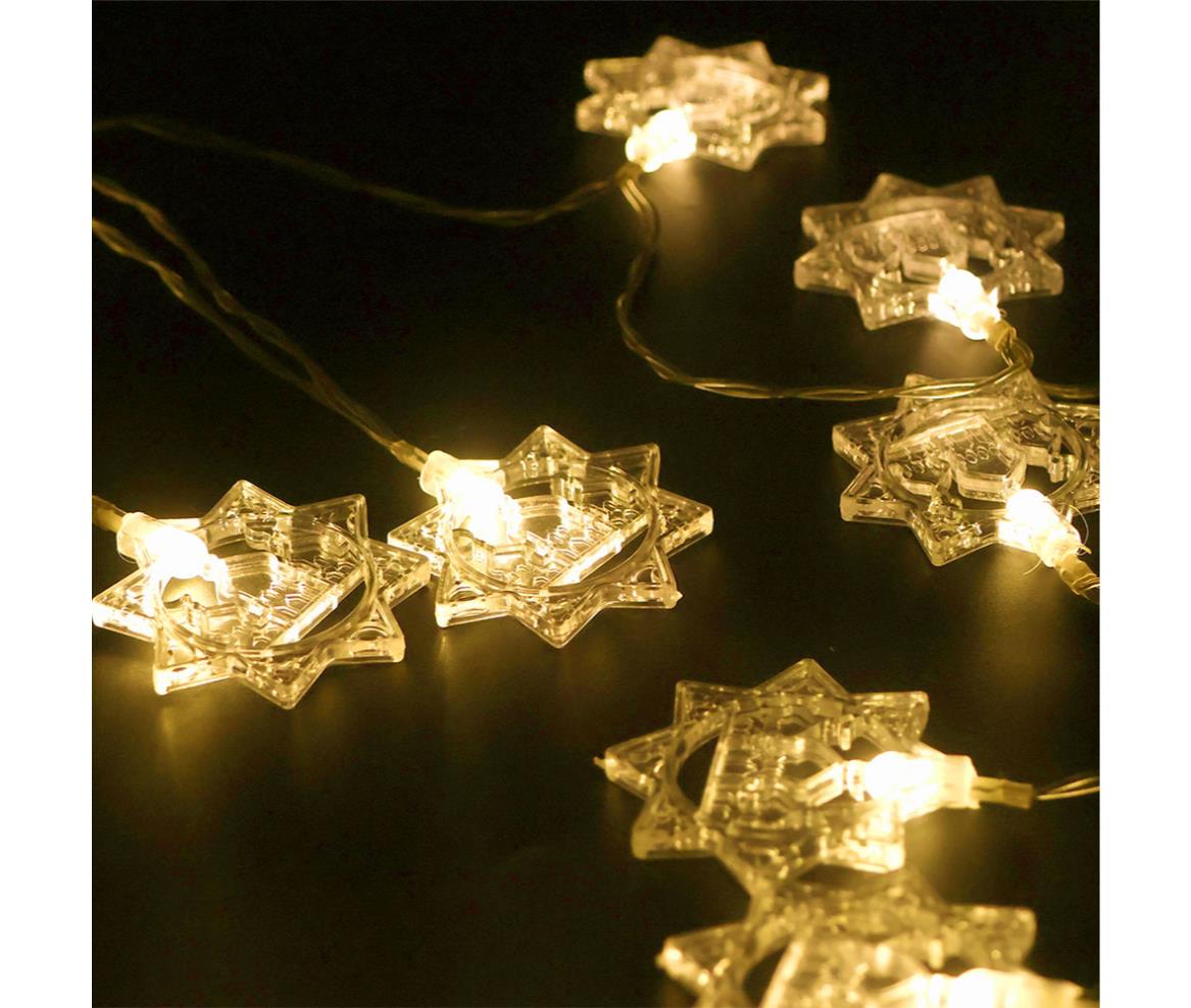 LED Fairy Light - DC Battery - 20x Mosque - Plastic - Warm White