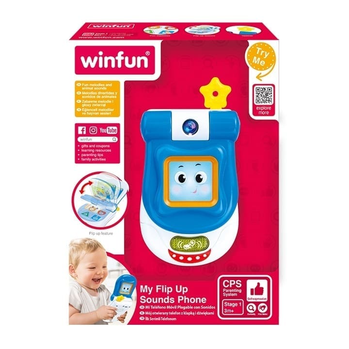 My Flip Up Sounds Phone Toddler's Toys My Flip Up Sounds Phone My Flip Up Sounds Phone WinFun