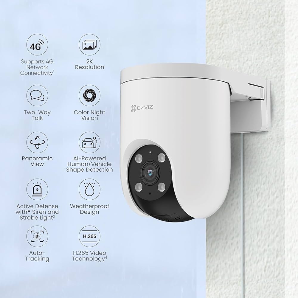 Ezviz Pan and Tilt Wi-Fi Outdoor Camera H8c Pro 2k