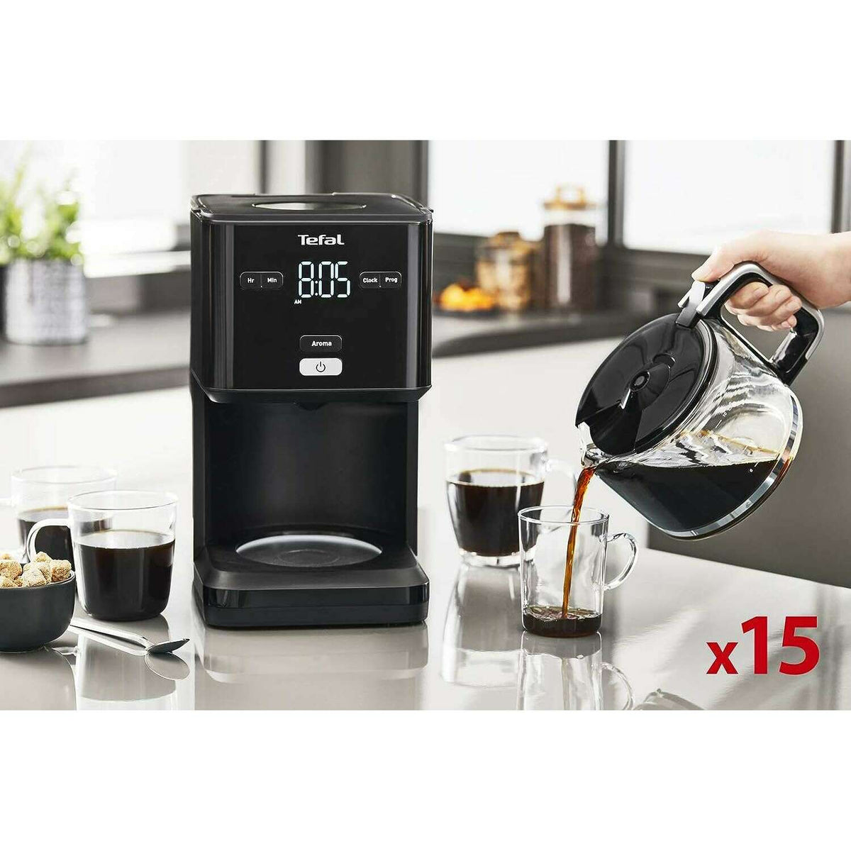 Smart & Light Digital Filter Coffee Machine 1.25L Coffee machine Smart & Light Digital Filter Coffee Machine 1.25L Smart & Light Digital Filter Coffee Machine 1.25L Tefal