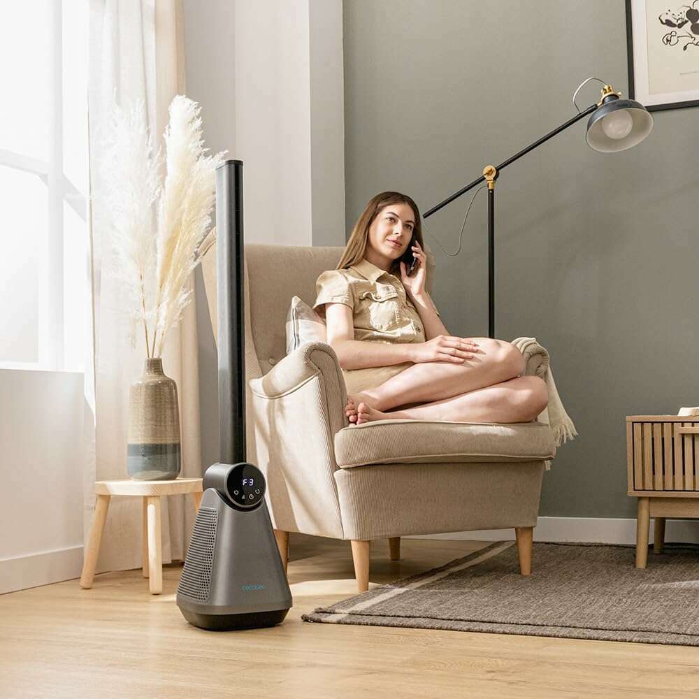 Bladeless Fan, LED, 50W 9890 -  Remote, Oscillation tower fan Bladeless Fan, LED, 50W 9890 -  Remote, Oscillation Bladeless Fan, LED, 50W 9890 -  Remote, Oscillation Cecotec