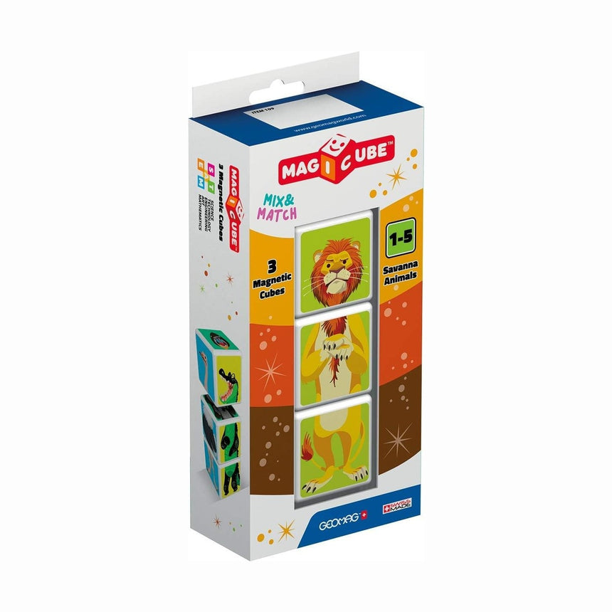 Geomag Magicube Mix & Match Savanna Animals by Geomag
