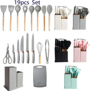 19 Pieces Kitchen Utensil And Knife Set