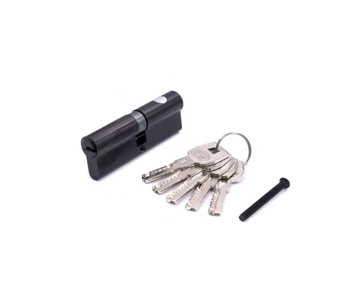 Door Lock Cylinder 90mm Black