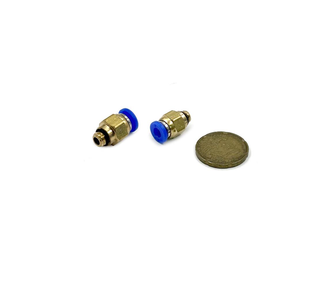 3D Printer Parts - Remote J-Head Feed Connector - 1.75mm/4mm