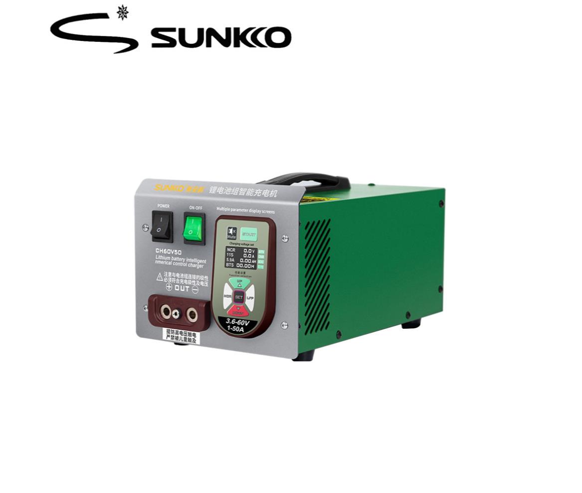 Battery Capacity Tester Lithium 0.01-50A Sunkko CH60V50