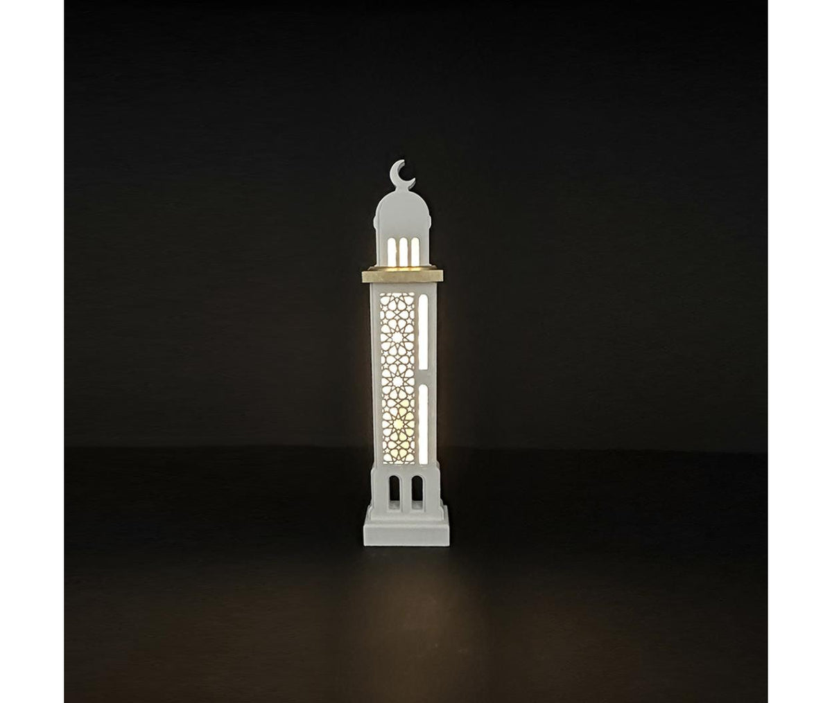 Lantern Fanous Light - Wood - 40 cm - White