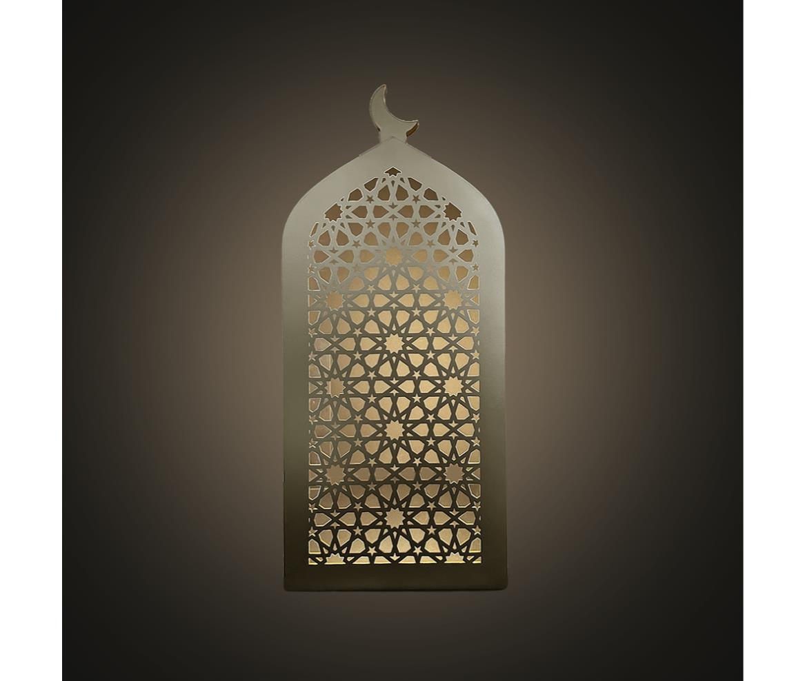 Lantern Fanous Light - Wood - 67x30 cm - Gold