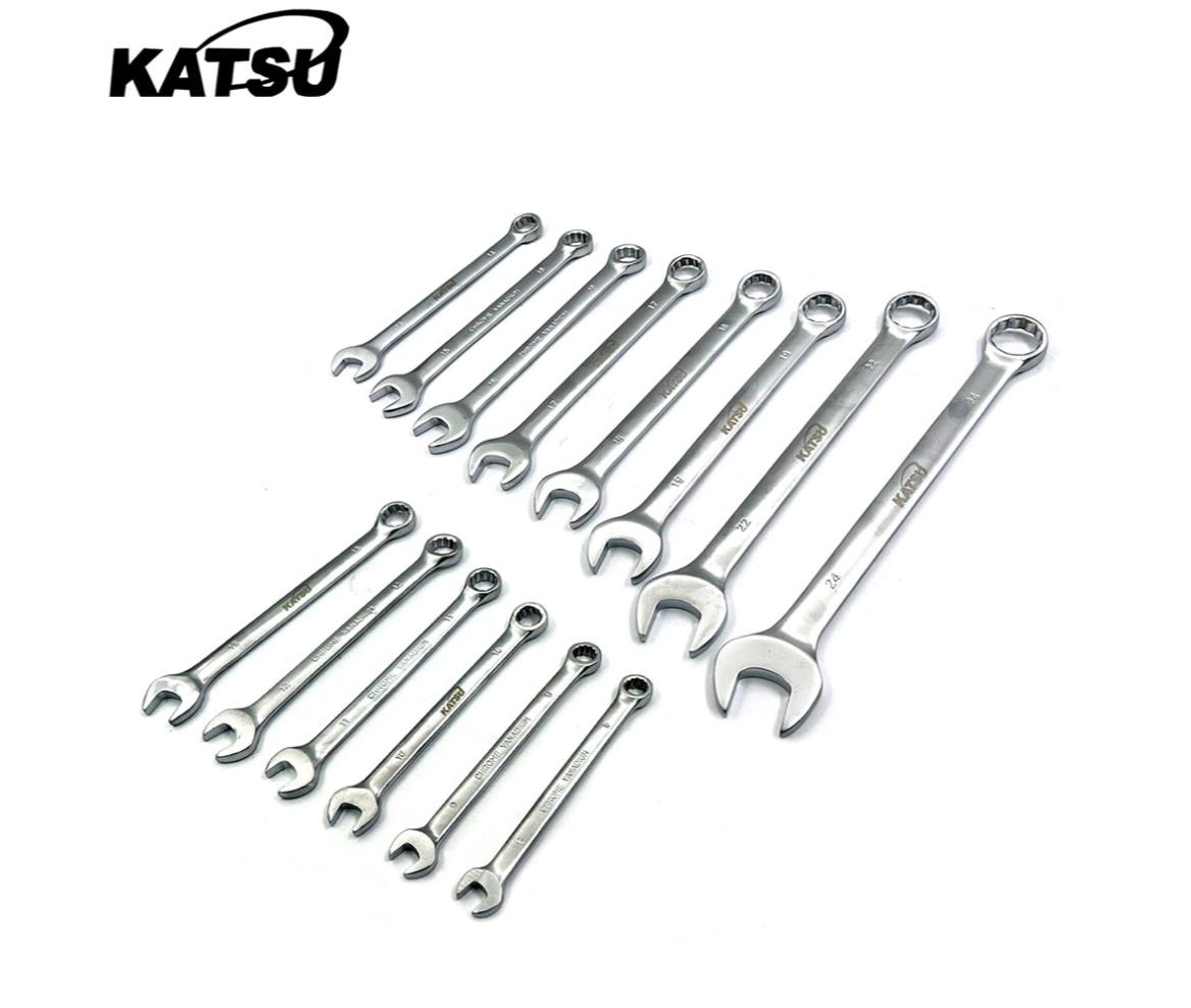 Wrench Set Combinational Inch Size 14pcs Katsu