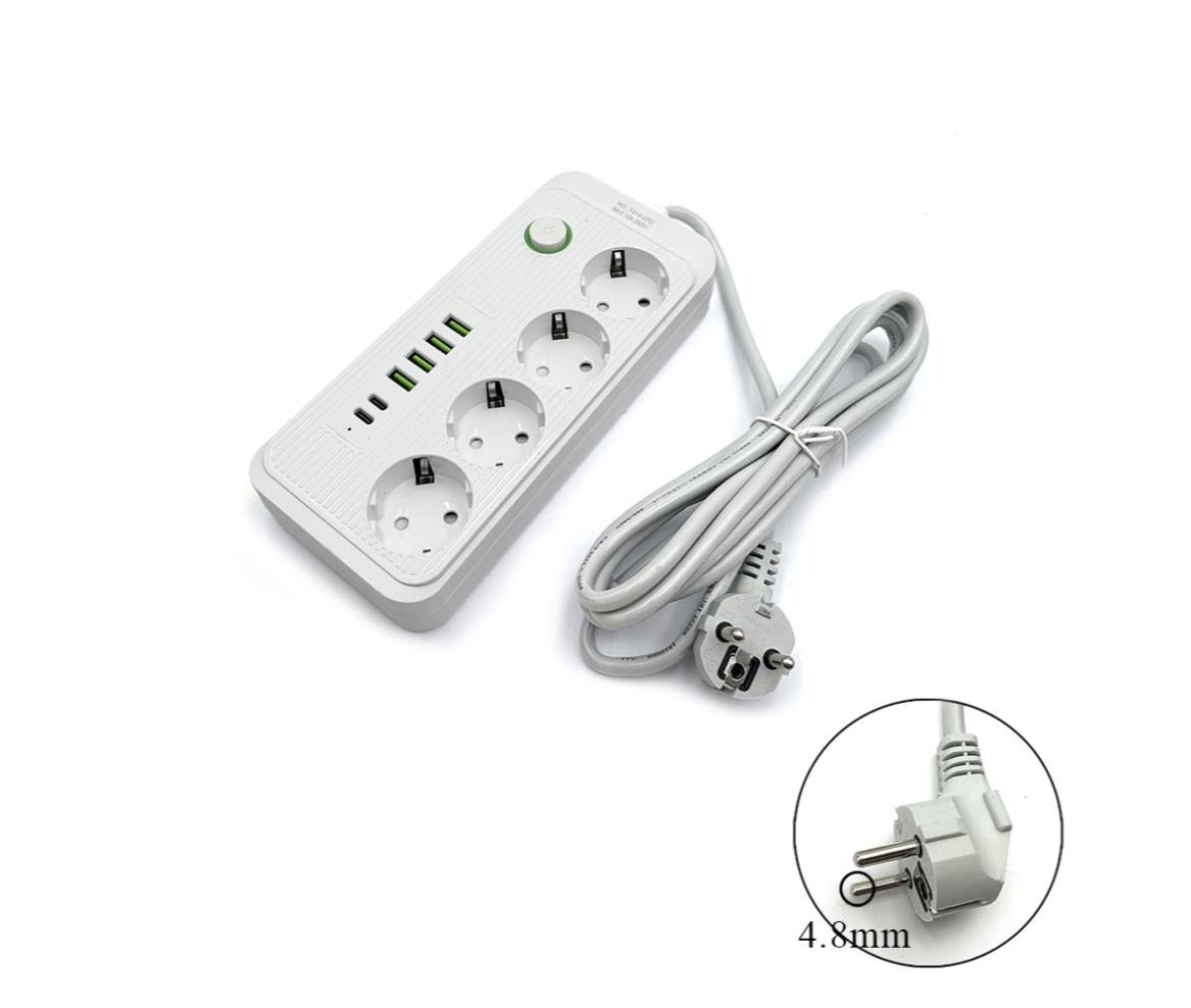 Power Strip 4 Outlet EU 2M USB Type-C