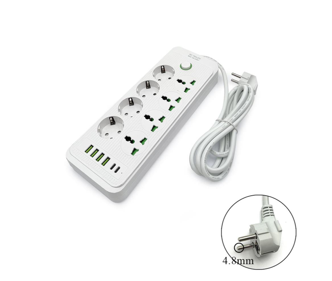 Power Strip 8 Outlet EU 2M USB Type-C