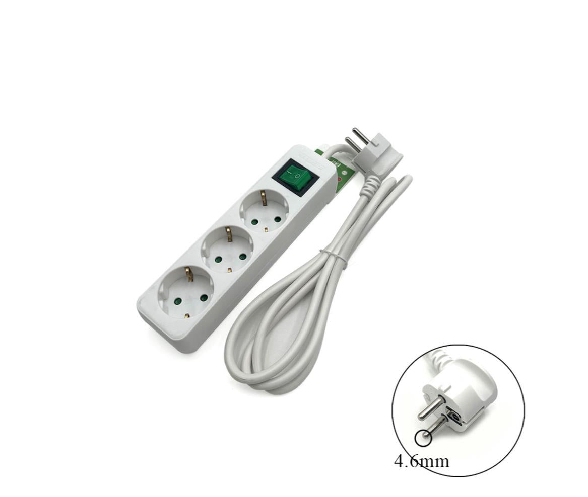 Power Strip 3 Outlet EU 1.5M